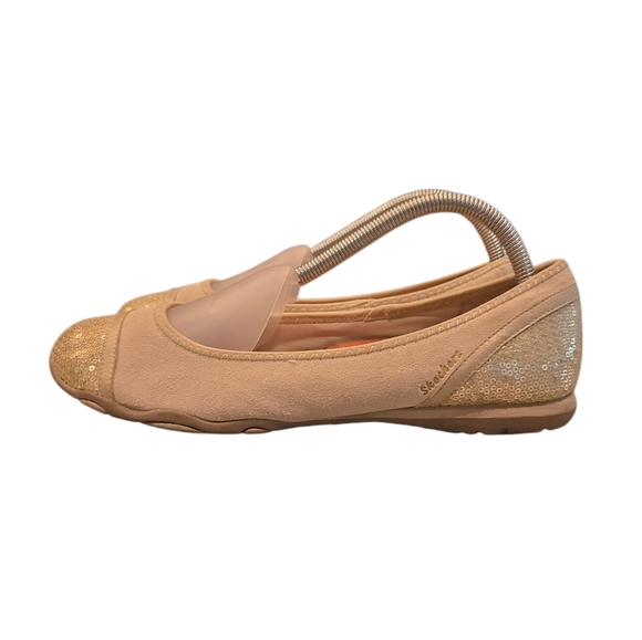 SKECHERS ACTIVE JUBILEE LEATHER BALLET FLATS. SIZE 10 - Picture 1 of 12